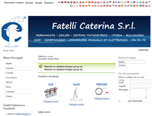 Tablet Screenshot of fatellicaterinasrl.com